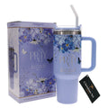 Pray to Him and He Will Hear You Large Stainless Steel Mug with Handle and Straw